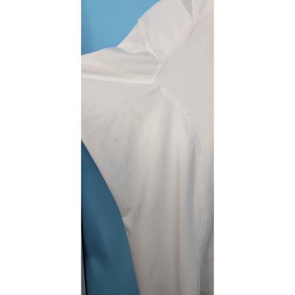 ALIGNMED White Posture POSTURAL FITNESS Shirt Full Zipper Women’s XL - Picture 5 of 13